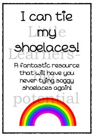 I can tie my shoelaces!!
